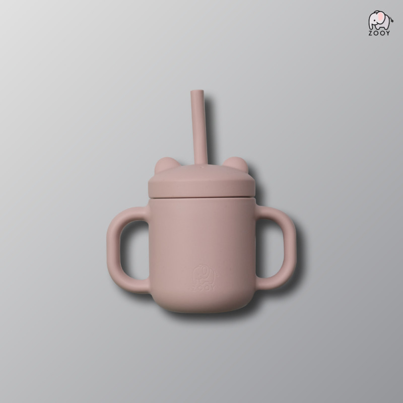 ZOOY Bear Cup Silicone (Dusty Pink)