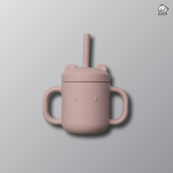 ZOOY Bear Cup Silicone (Dusty Pink)