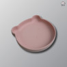 ZOOY Bear Plate Silicone Suction (Dusty Pink)