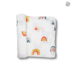 ZOOY Muslin Bamboo and Cotton Swaddle (Rainbow)