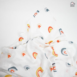 ZOOY Muslin Bamboo and Cotton Swaddle (Rainbow)