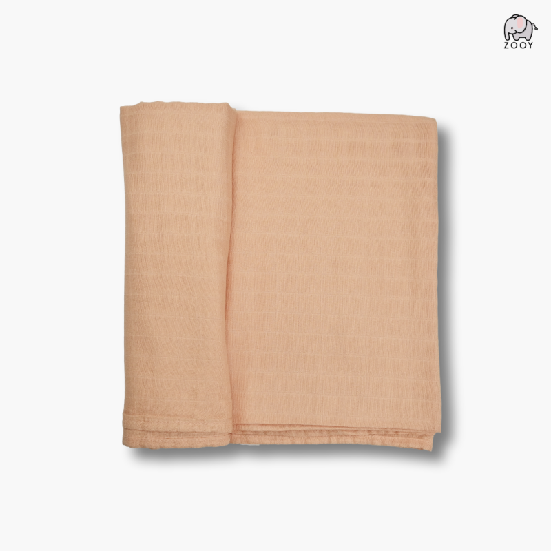 ZOOY Muslin Bamboo & Cotton Swaddle (Orange)